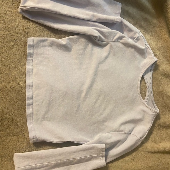 open-back, light blue crop top - Picture 1 of 2